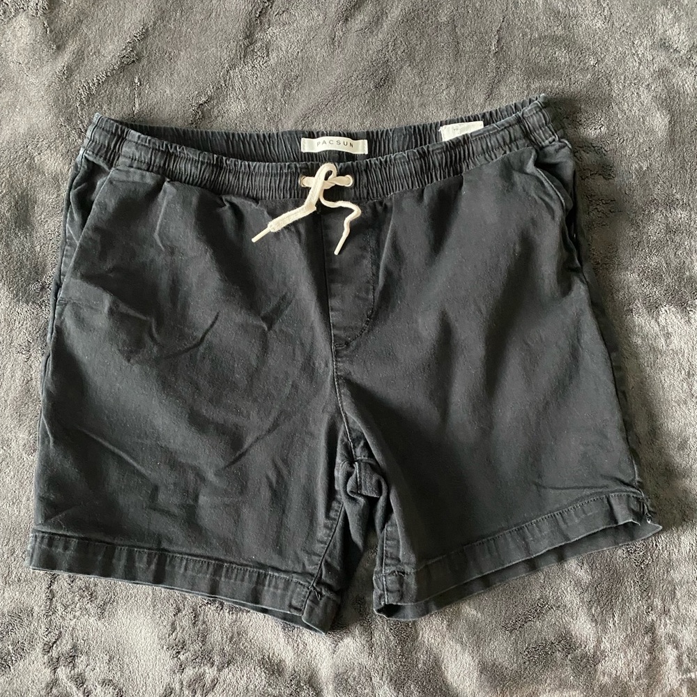 PacSun Volley Black Shorts
